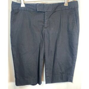 Banana Republic Shorts‎ Size 4 Ryan Fit Stretch Ribbed Feel  Black Stretch